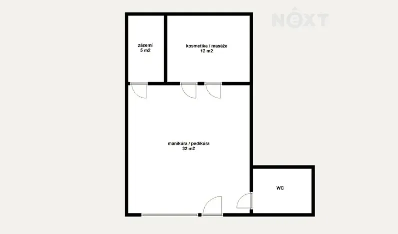 Pronájem obchodního prostoru, Čelákovice, Sedláčkova, 49 m2