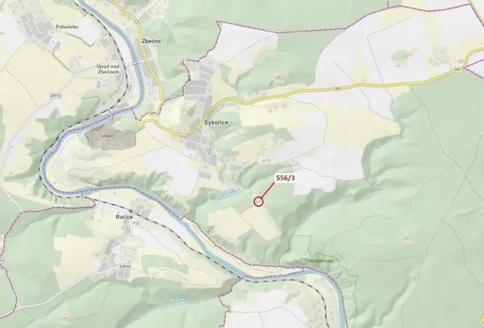 Dražba lesa, Sýkořice, 326 m2