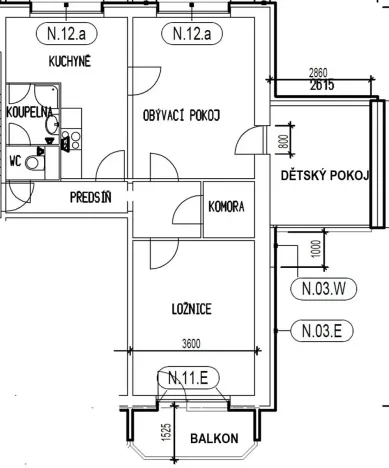 Prodej bytu 3+1, Praha - Letňany, Dobratická, 68 m2