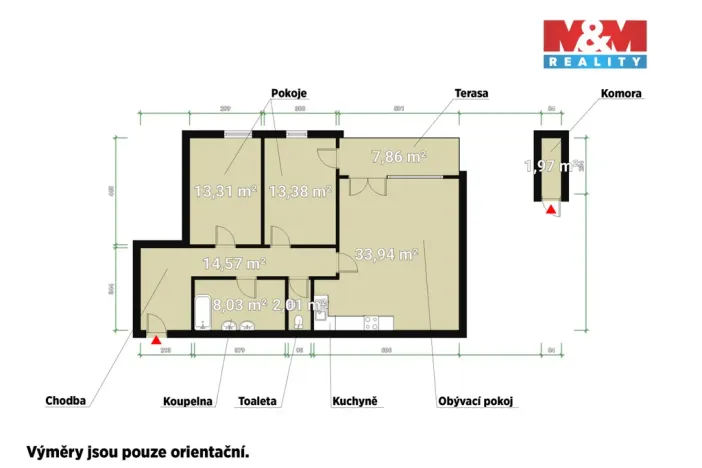 Pronájem bytu 3+kk, Plzeň - Jižní Předměstí, Nemocniční, 85 m2