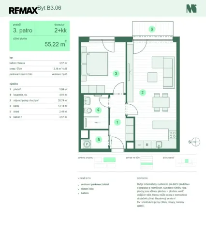 Prodej bytu 2+kk, Zlín, Tyršova, 52 m2