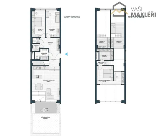 Prodej bytu 4+kk, Praha - Košíře, Naskové, 151 m2