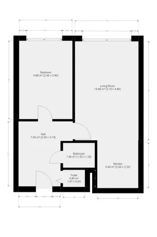 Pronájem bytu 2+kk, Praha - Záběhlice, Jetelová, 40 m2