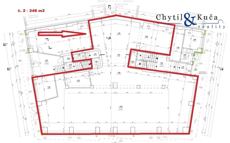 Pronájem obchodního prostoru, Přerov, Škodova, 351 m2