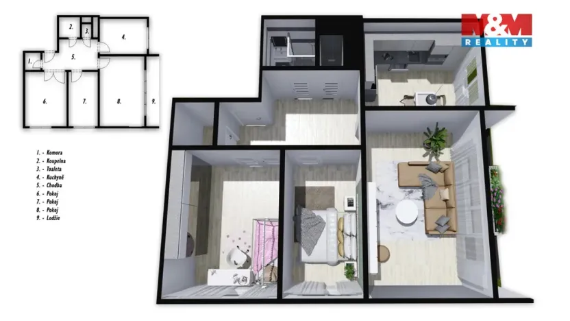 Prodej bytu 3+1, Havířov - Šumbark, Konzumní, 67 m2