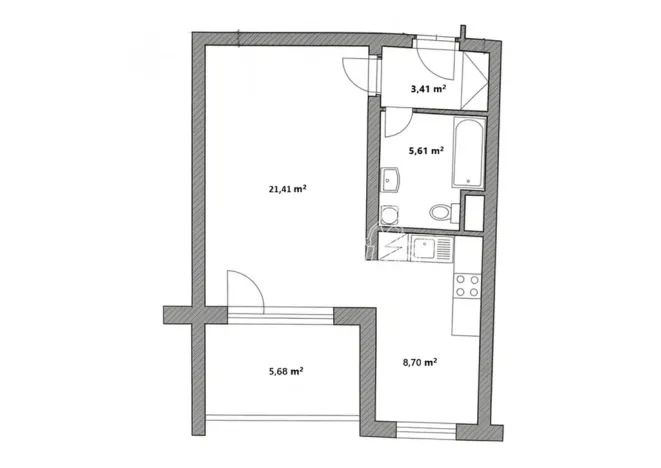 Pronájem bytu 1+1, Odolena Voda, Nad Štolami, 39 m2