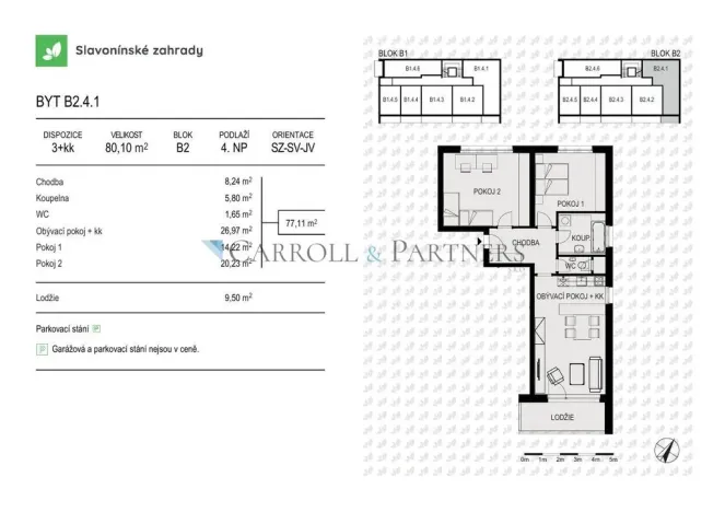 Prodej bytu 3+kk, Olomouc - Povel, Loudova, 80 m2