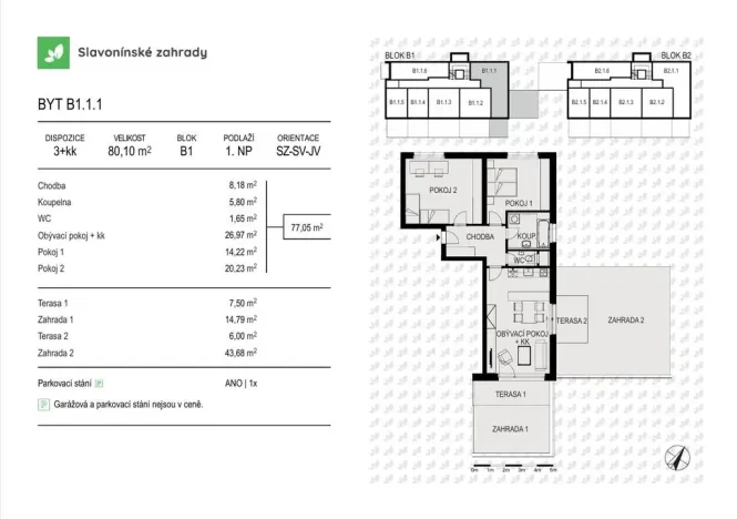 Prodej bytu 3+kk, Olomouc - Povel, Loudova, 80 m2