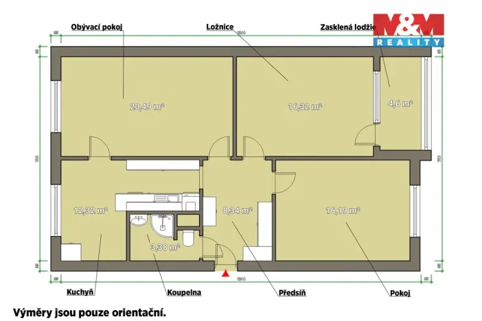 Prodej bytu 3+1, Karlovy Vary - Rybáře, Sibiřská, 84 m2
