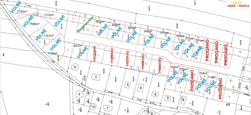 Prodej pozemku pro bydlení, Bystřice, Na Čeperce, 800 m2