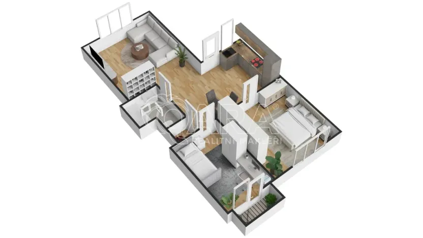 Pronájem bytu 3+kk, Brno - Husovice, Soběšická, 63 m2