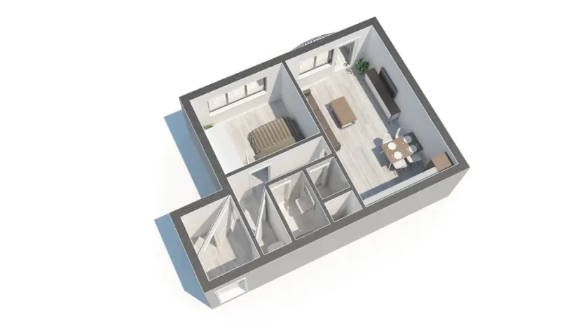 Prodej bytu 2+kk, České Budějovice - České Budějovice 2, Otavská, 45 m2