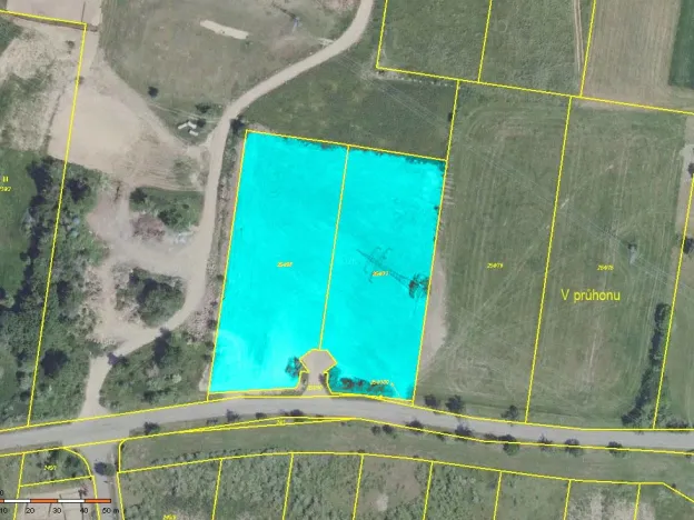 Prodej pozemku pro bydlení, Vysoký Újezd, Tyršova náves, 6957 m2