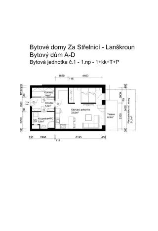 Prodej bytu 1+kk, Lanškroun, Vančurova, 49 m2