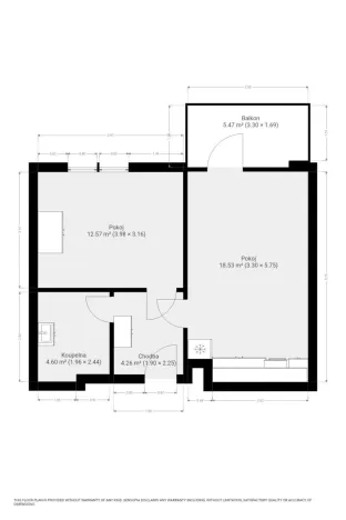 Pronájem bytu 2+kk, Brno, třída Generála Píky, 44 m2