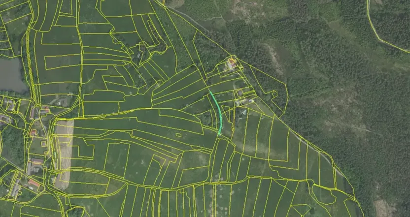 Dražba pozemku, Věšín, 293 m2