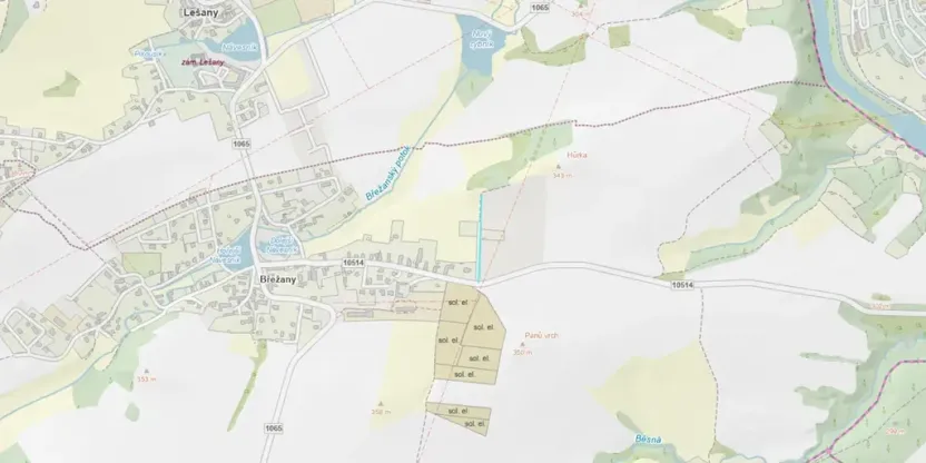 Dražba zahrady, Lešany, 524 m2