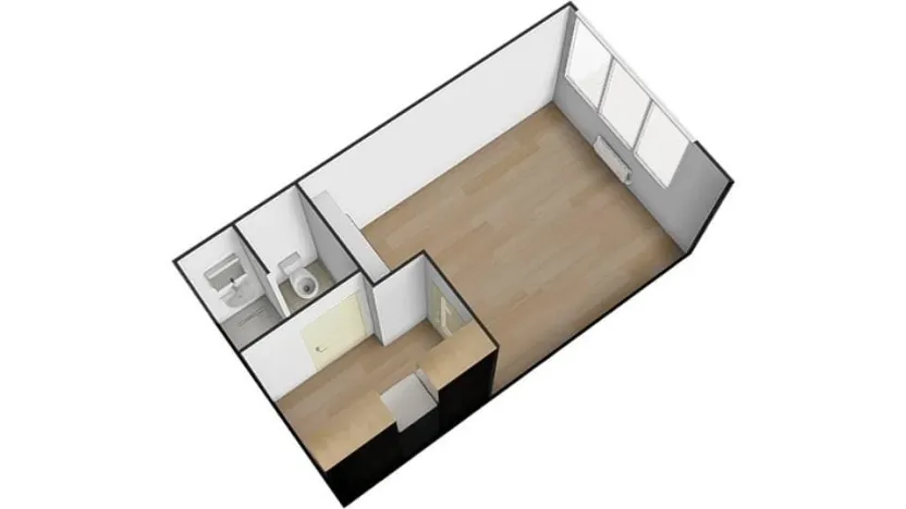 Pronájem bytu 1+kk, Brno - Lesná, Halasovo náměstí, 21 m2