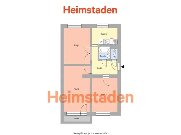 Pronájem bytu 3+1, Paskov, Bělská, 65 m2