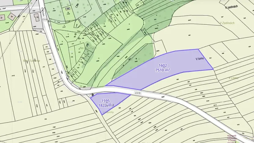 Prodej louky, Obora, 40844 m2