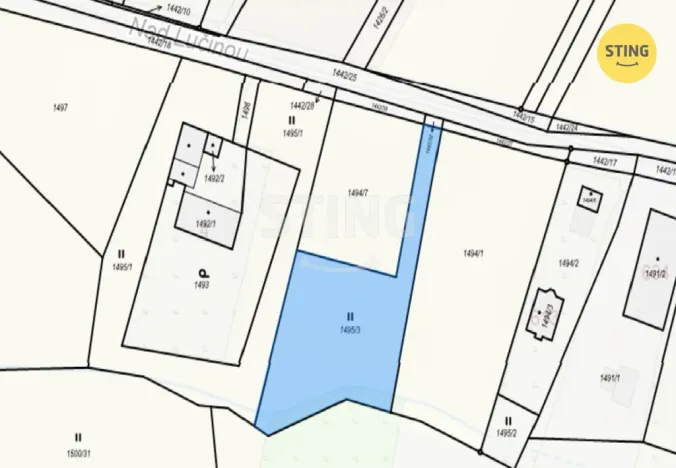 Prodej pozemku pro bydlení, Ostrava - Bartovice, 1406 m2