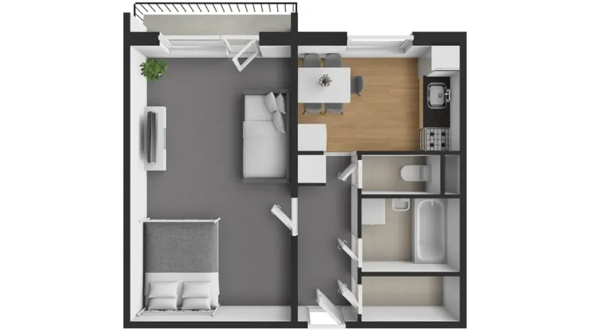 Prodej bytu 1+1, Hradec Králové, Pod Zámečkem, 40 m2