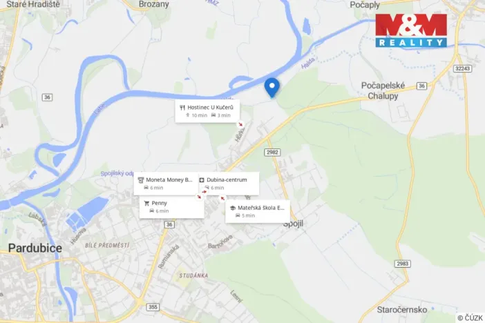 Prodej pole, Pardubice - Bílé Předměstí, 11059 m2