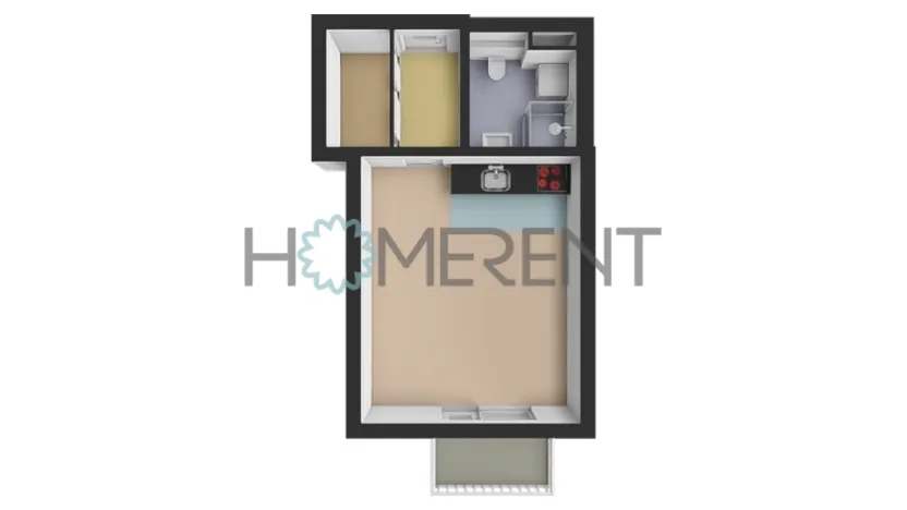 Pronájem bytu 1+kk, Brandýs nad Labem-Stará Boleslav - Stará Boleslav, Josefa Truhláře, 31 m2