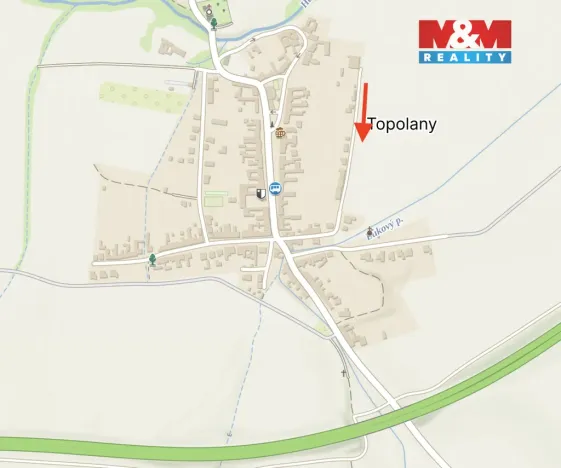 Prodej pozemku pro bydlení, Topolany, 1194 m2