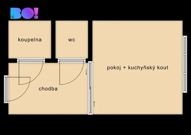 Pronájem bytu 1+kk, Havířov, Zvonková, 29 m2