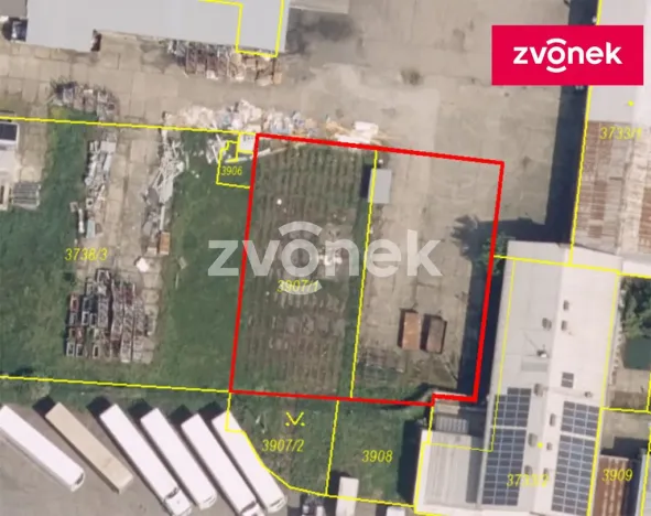 Pronájem pozemku, Kunovice, 800 m2