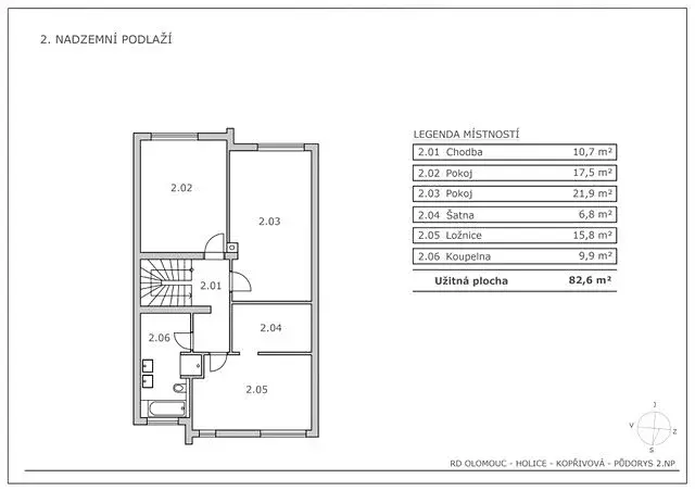 Pronájem rodinného domu, Olomouc, Kopřivová, 162 m2