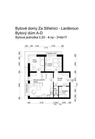 Prodej bytu 3+kk, Lanškroun, Vančurova, 68 m2