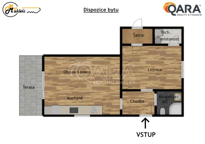 Pronájem bytu 2+kk, Beroun - Beroun-Město, Na Vinici, 45 m2