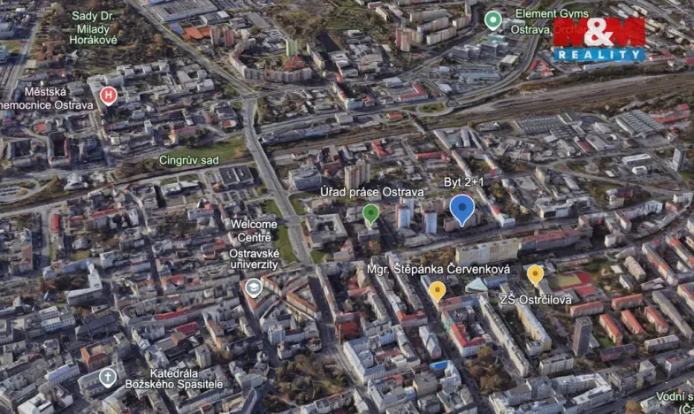 Prodej bytu 2+1, Ostrava - Moravská Ostrava, Nádražní, 59 m2