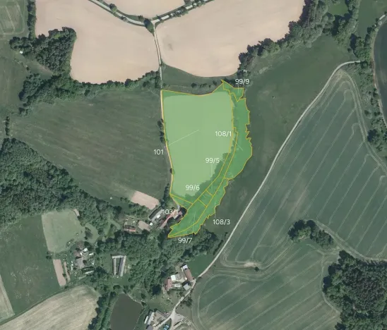 Prodej pole, Krásná Hora, 35461 m2