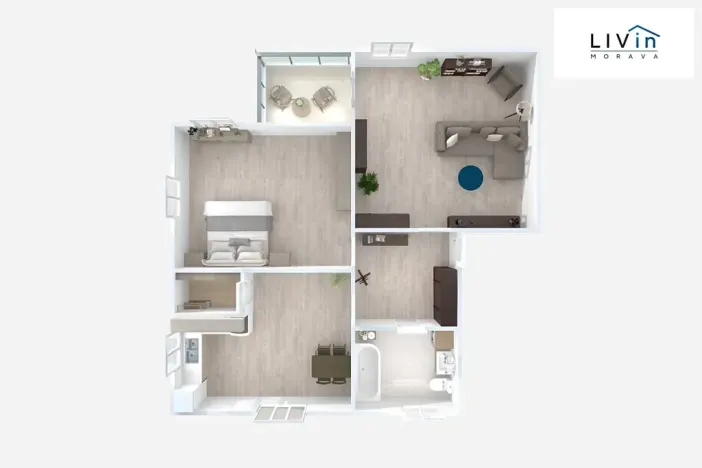 Pronájem bytu 3+kk, Olomouc, Husitská, 77 m2