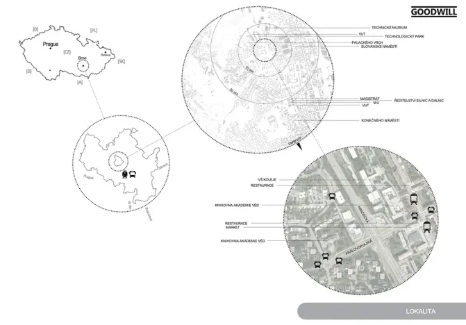 Pronájem bytu 1+kk, Brno, Královopolská, 42 m2