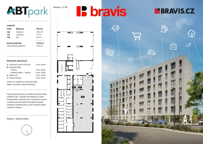 Prodej komerční nemovitosti, Brno - Horní Heršpice, Bohunická, 173 m2