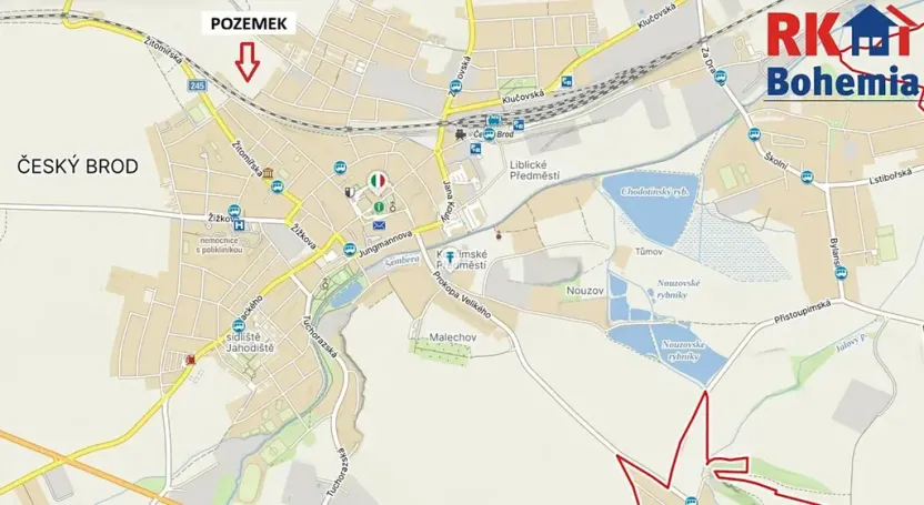 Prodej pozemku pro bydlení, Český Brod, Na Křemínku, 20568 m2