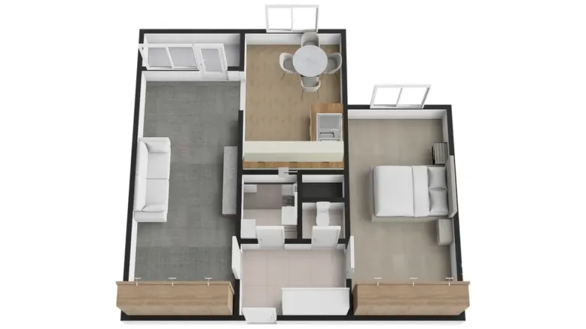 Pronájem bytu 2+1, Praha - Černý Most, Cíglerova, 60 m2