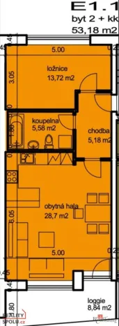 Pronájem bytu 2+kk, Česká, 62 m2