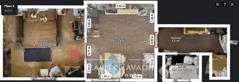 Prodej bytu 1+1, Český Těšín, Na Olšinách, 35 m2