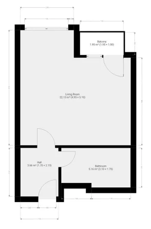 Pronájem bytu 1+kk, Praha - Uhříněves, Ke kříži, 33 m2