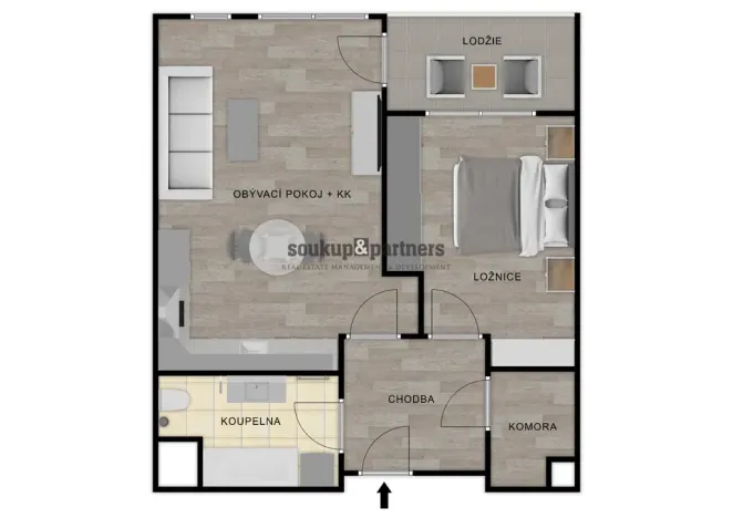 Prodej bytu 2+kk, Praha - Ruzyně, Stočesova, 54 m2