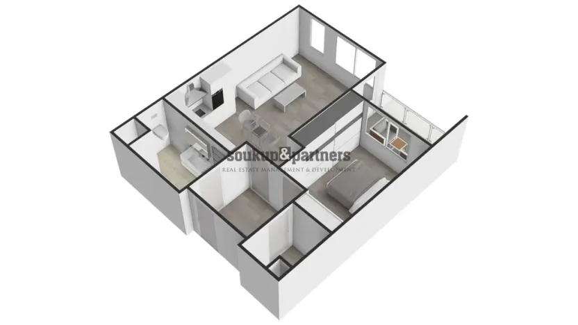 Prodej bytu 2+kk, Praha - Ruzyně, Stočesova, 54 m2