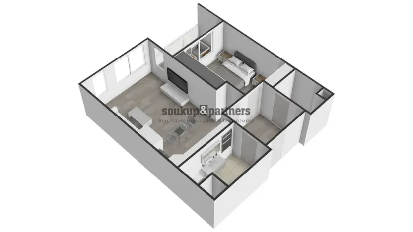 Prodej bytu 2+kk, Praha - Ruzyně, Stočesova, 54 m2