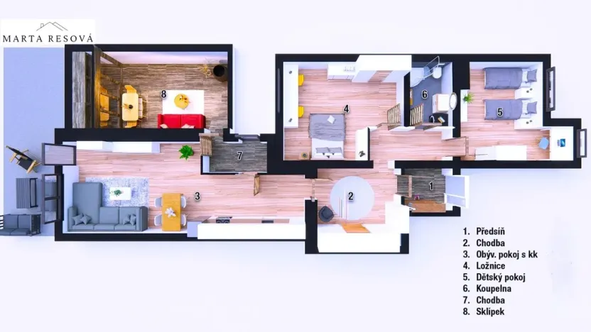 Prodej bytu 3+kk, Brno, Příjezdová, 146 m2