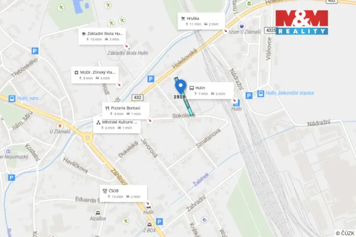 Prodej garáže, Hulín, Sokolská, 19 m2