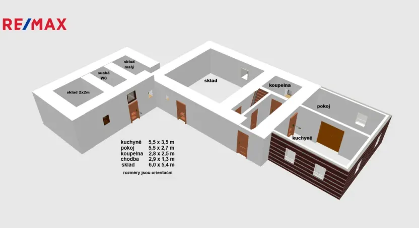 Prodej rodinného domu, Bílý Újezd - Roudné, 90 m2